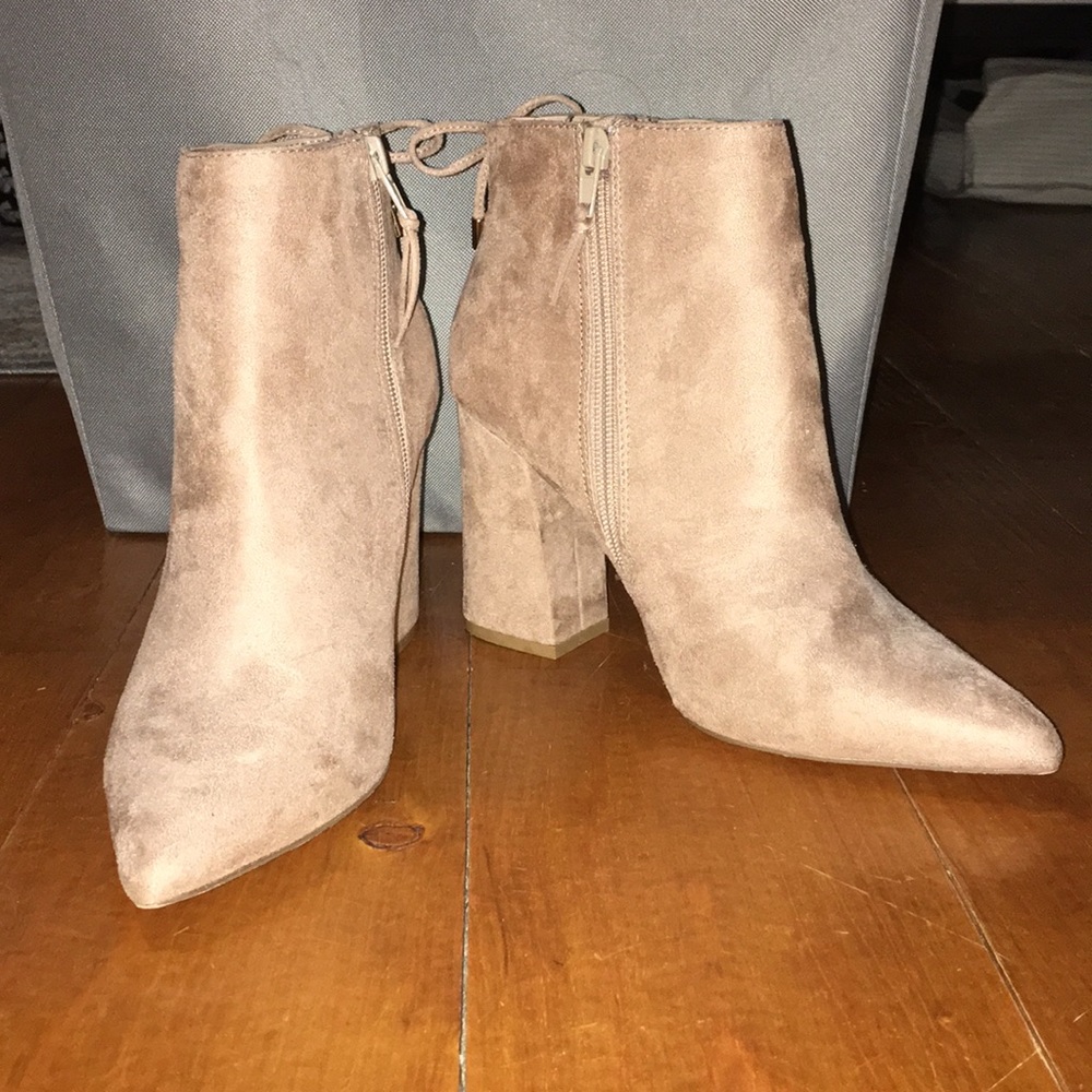Forever 21 tan booties